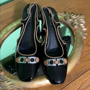 Black patent leather